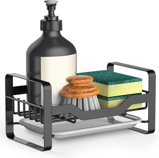 Kitchen Sink Caddy Sponge Holder,304 Stainless Steel Holder for Sink,Kitchen