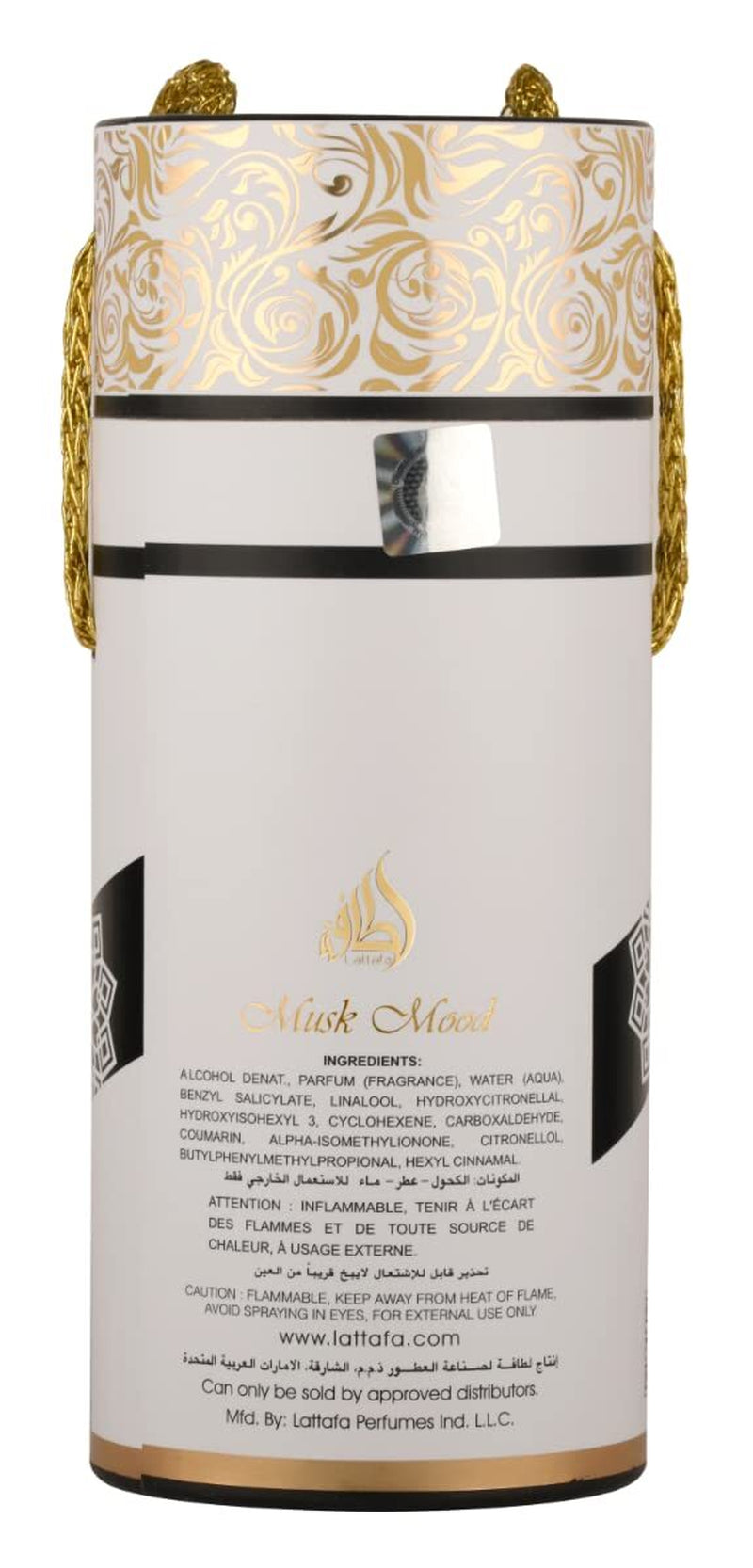 Musk Mood Eau De Parfum 3.4 Fl Oz Unisex White Musk Fragrance for Daily Use