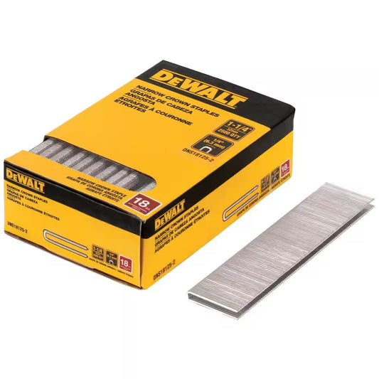 1/4 In. X 1-1/4 In. 18-Gauge Glue Collated Narrow Crown Staple (2500 Pieces)
