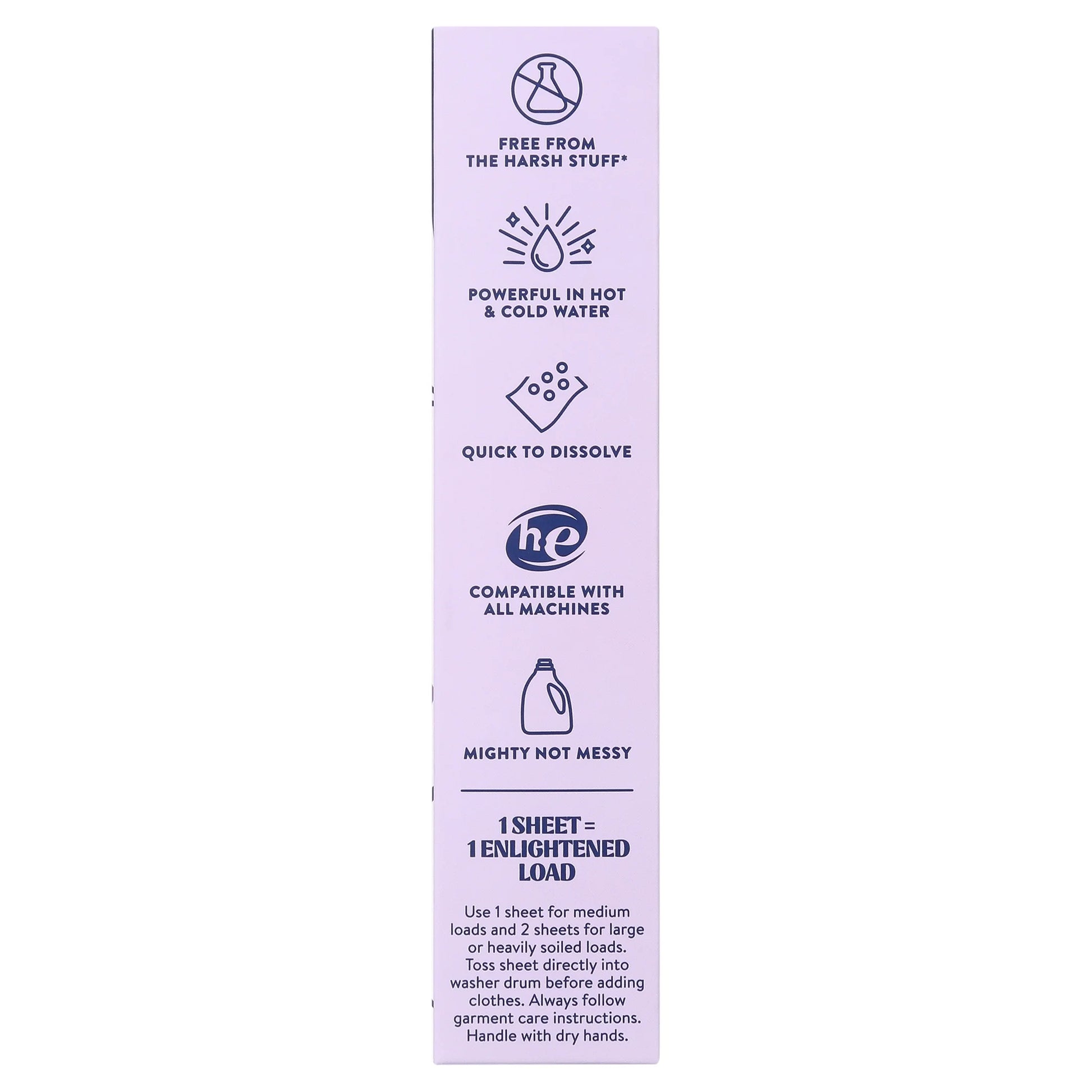 Laundry Detergent Sheets, Wild Lavender Scent, 60 Count