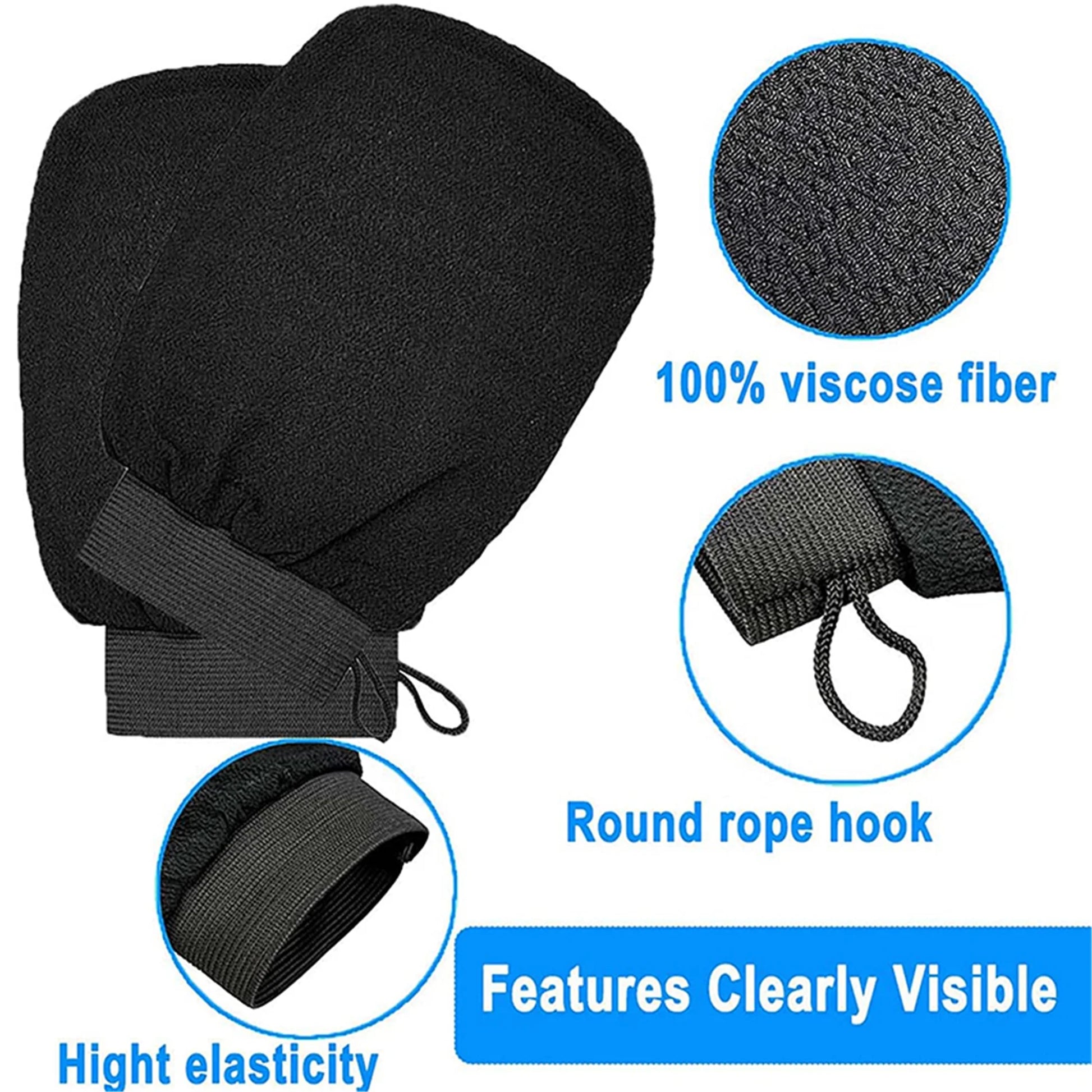 4Pcs Exfoliating Gloves, Shower Scrub Gloves, Deep Body Bath Mitt, Body Scrubber, Blood Circulation, Dead Skin Remover