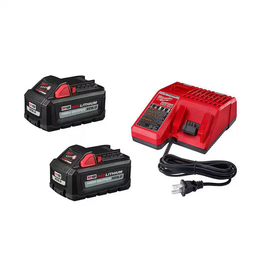 M18 18-Volt Lithium-Ion High Output Starter Kit with Two 6.0 Ah Battery and Charger