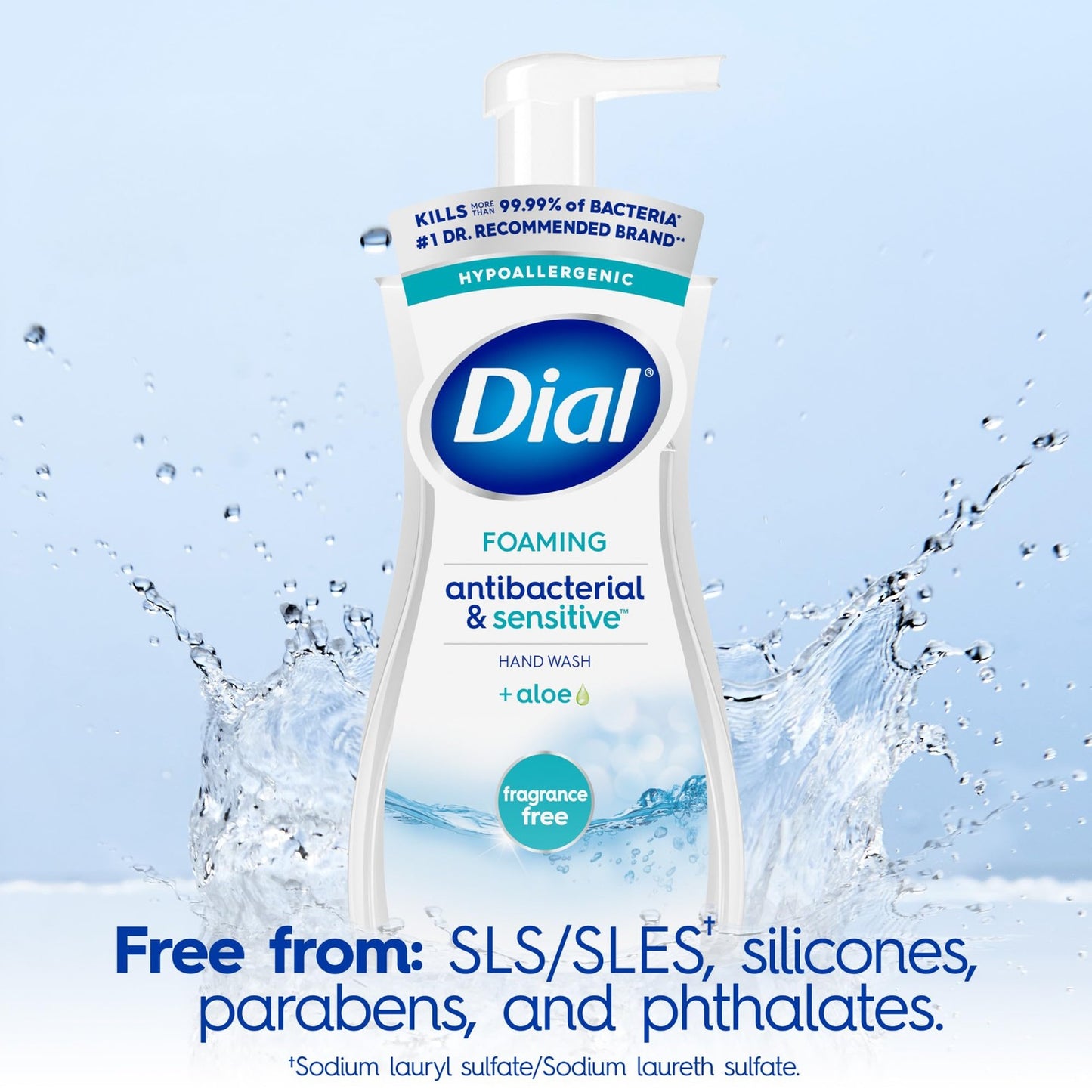 Dial Antibacterial Defense Foaming Hand Soap 7.5 Oz Pack of 6 Fragrance Free