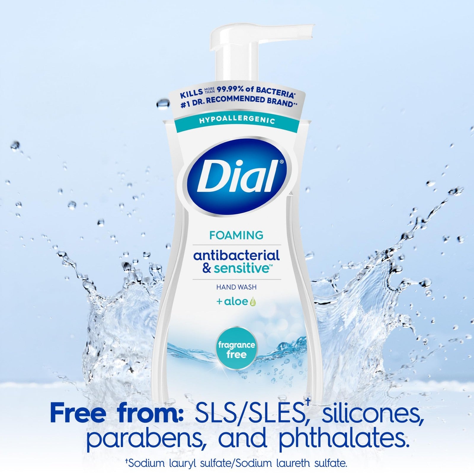 Dial Antibacterial Defense Foaming Hand Soap 7.5 Oz Pack of 6 Fragrance Free