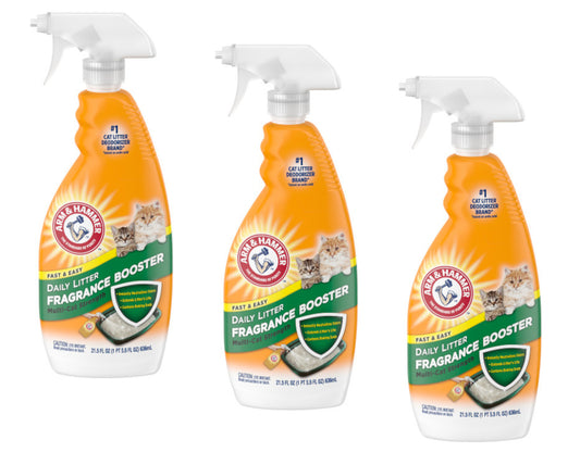 Arm and Hammer Cat Litter Deodorizer Spray, 21.5 Oz - Pack of 3