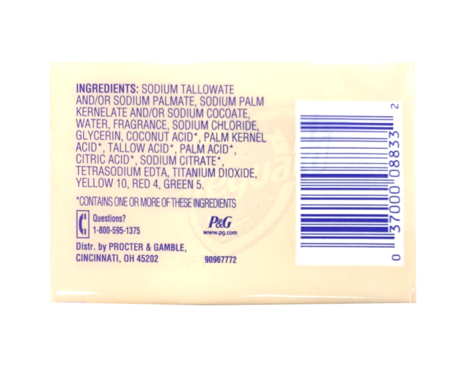 Safeguard Beige Bar Soap , 4 Oz. Antibacterical Deodorant, 4 Count - Pack of 2