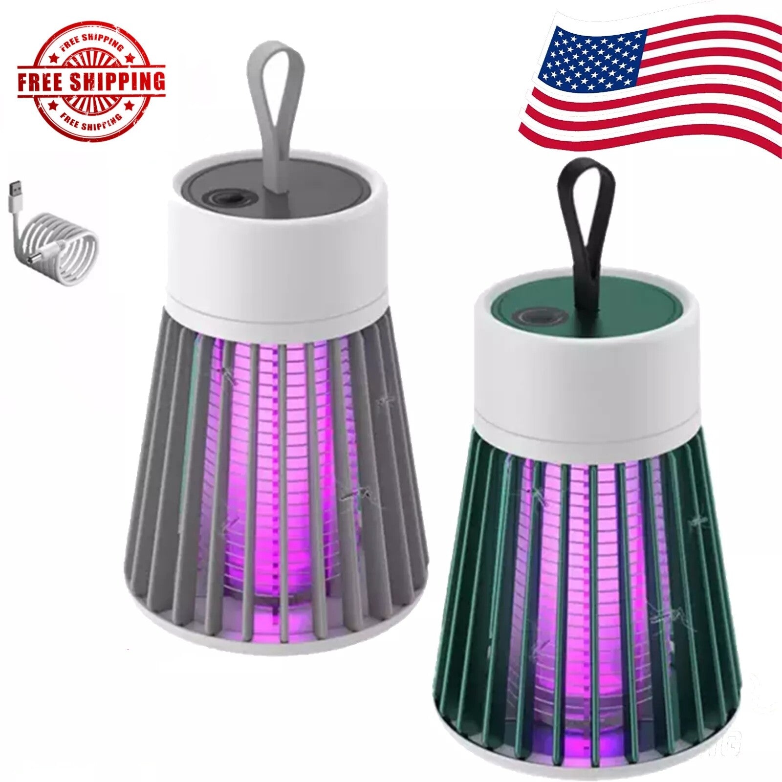 Electric Mosquito Insect Killer LED Light Fly Bug Zapper Trap Pest Control Lamp