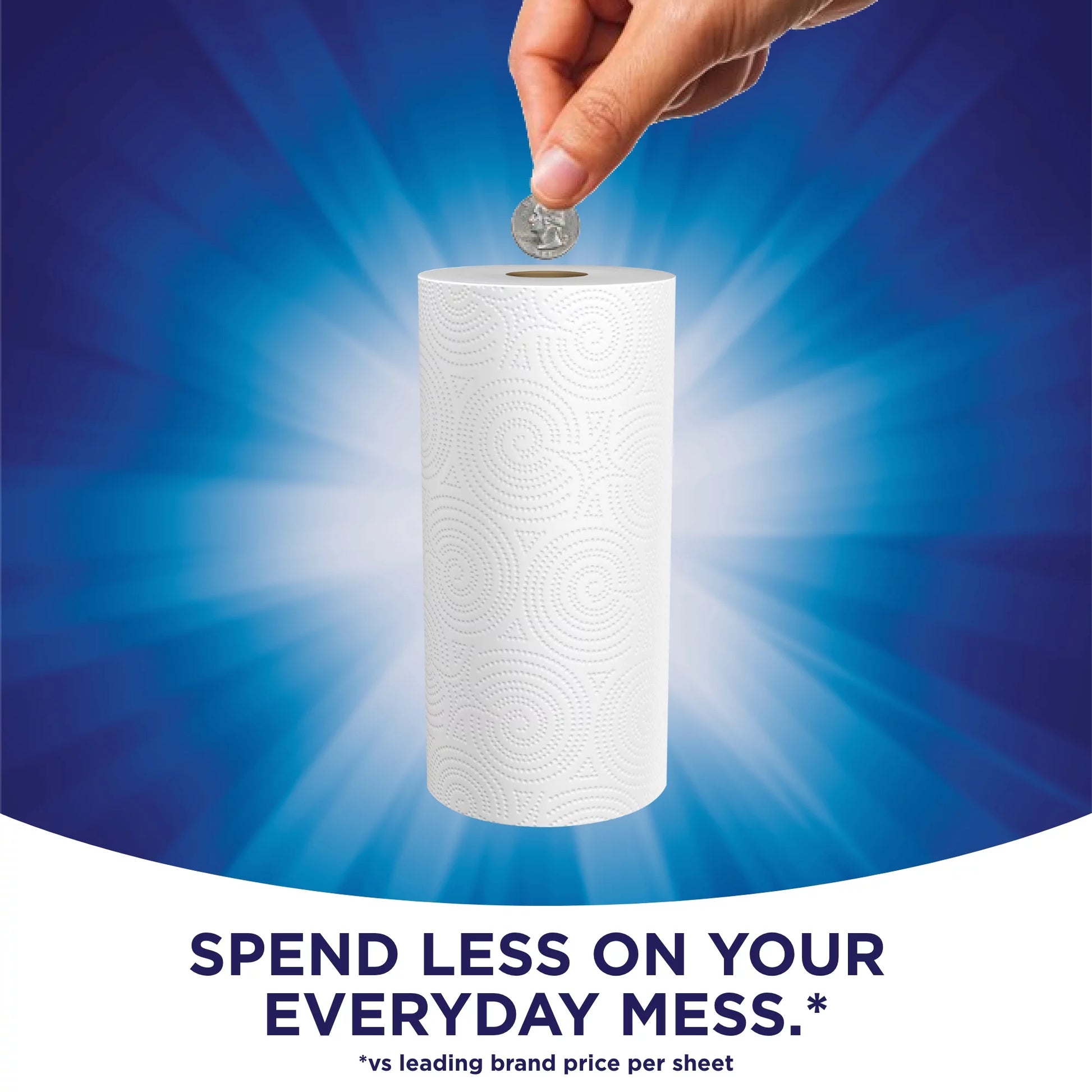 Sparkle Pick-A-Size Paper Towels, 12 Double Rolls, White, Everyday Value Paper Towel