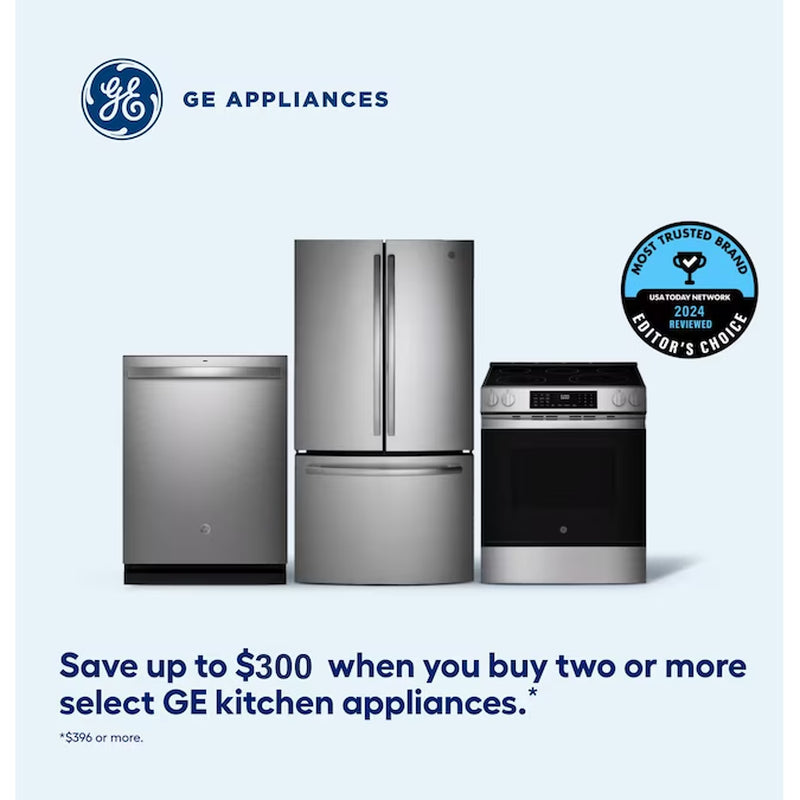 24-In Front Control Built-In Dishwasher ( Finrprint Resistant Stainless Steel ) with Third Rack, Dry Boost , 47-Decibel
