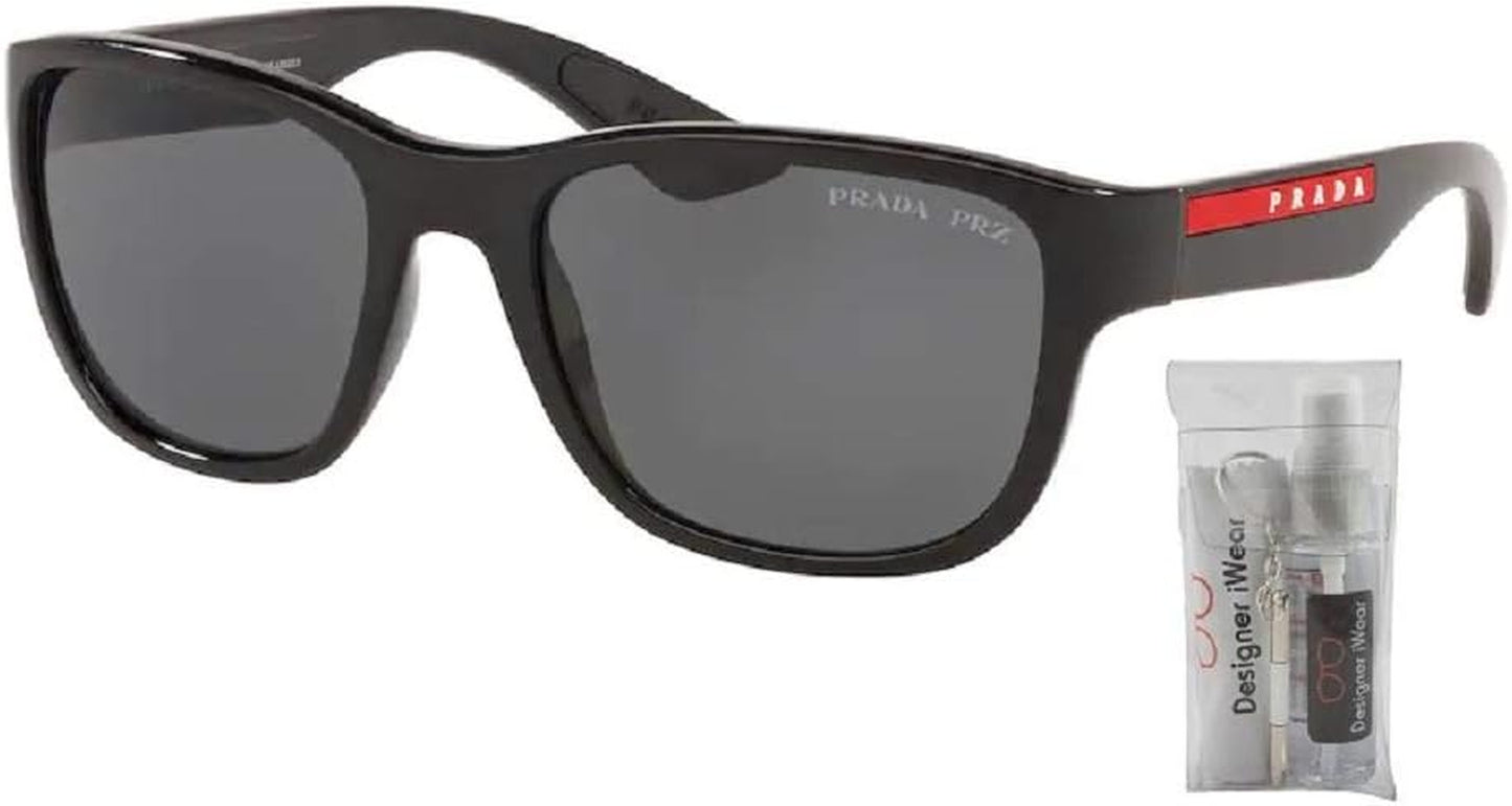 PS01US ACTIVE Square Sunglasses for Men for Women+ BUNDLE with Designer Iwear Eyewear Kit