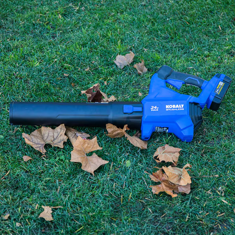 24-Volt 500-CFM 120-MPH Battery Handheld Leaf Blower 4.0 Ah
