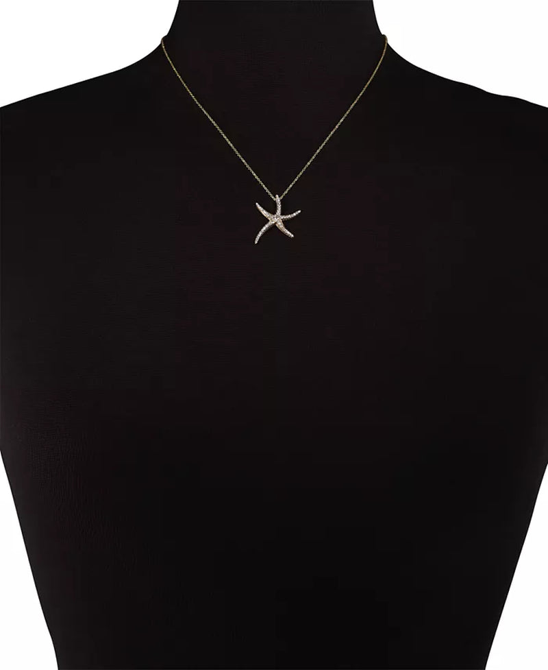 EFFYÂ® Diamond Starfish Pendant Necklace (1/2 Ct. T.W.) in 14K Gold