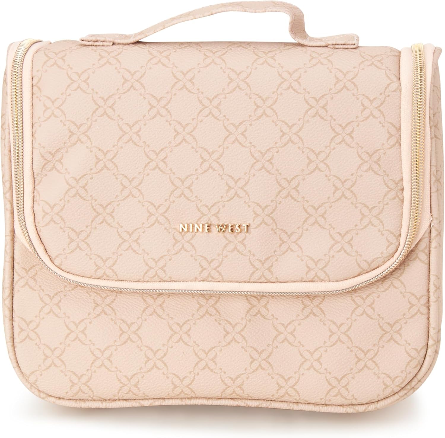 Women'S Toiletries Bag - Travel Makeup and Toiletries Hanging Organizer Set - Makeup Organizer Hanging Case Set, Beige