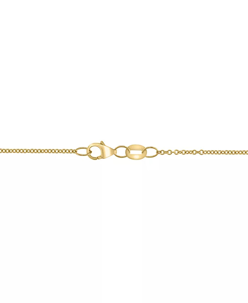 EFFYÂ® Diamond Baguette & round Vertical Bar 18" Pendant Necklace (1/2 Ct. T.W.) in 14K Gold (Also Available in 14K White Gold)