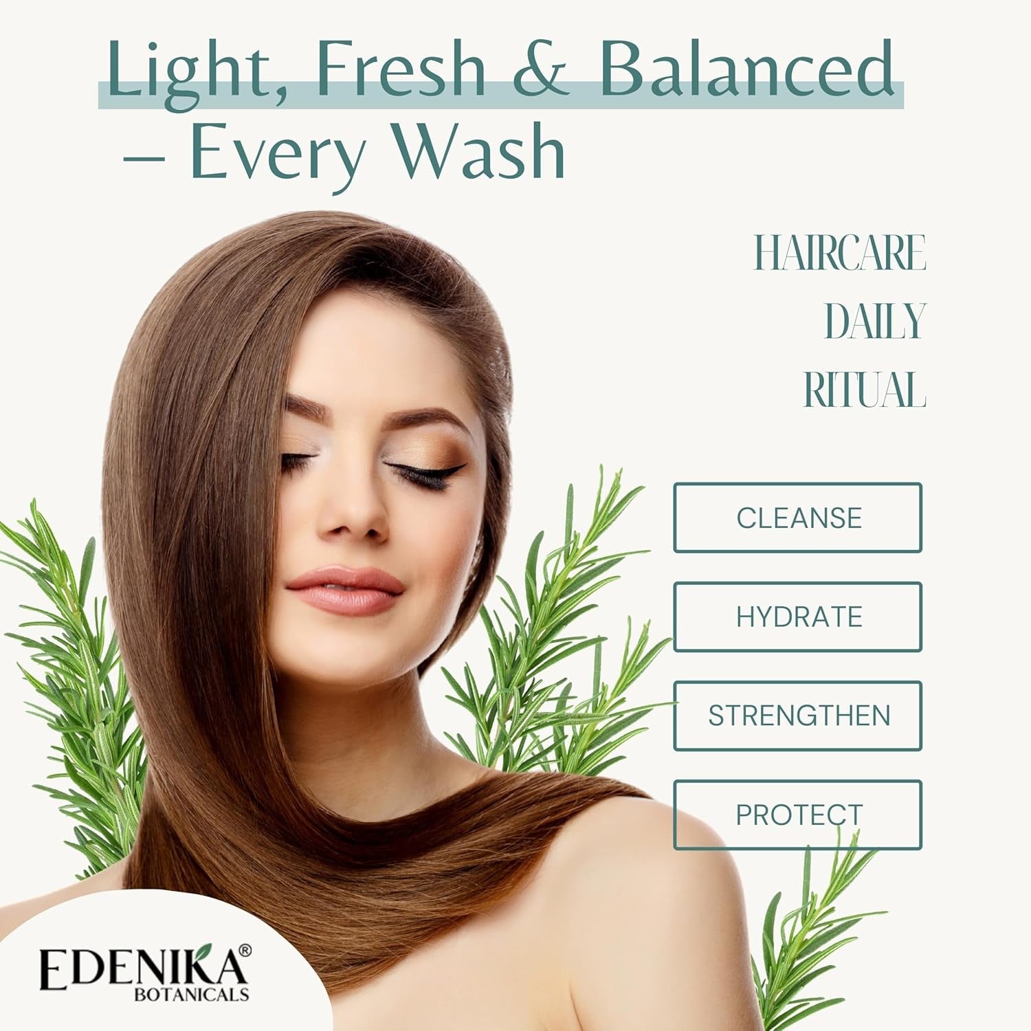 Rosemary Oil Shampoo & Conditioner Set with Biotin for Thinning Hair & Anti-Hair