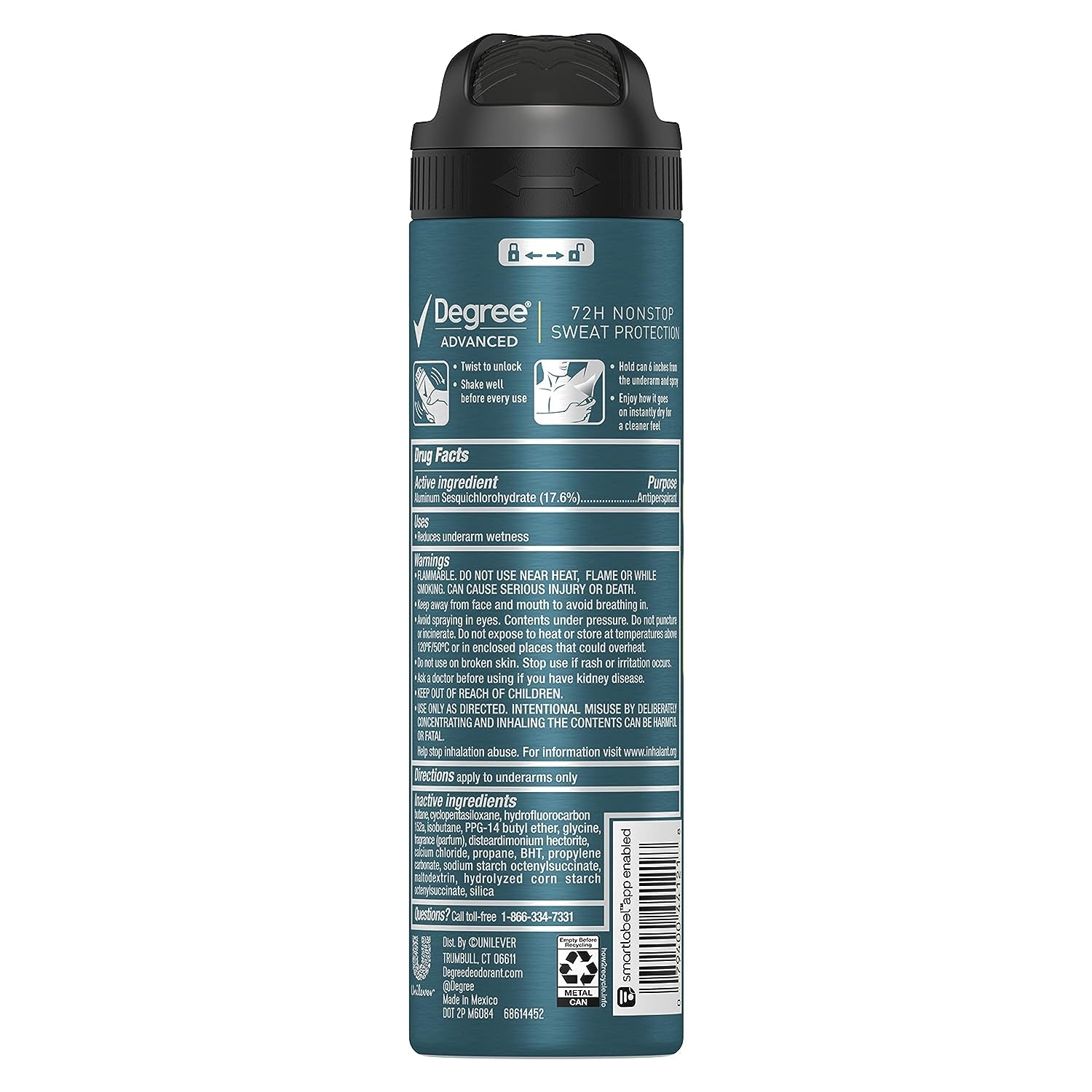 Degree Men Antiperspirant Deodorant Dry Spray Sport Defense 3 Count Deodorant Fo
