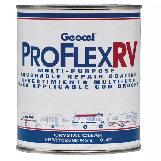 Pro Flex RV Multi- Purpose Brushable Repair Coating - Clear, 1 Qt.