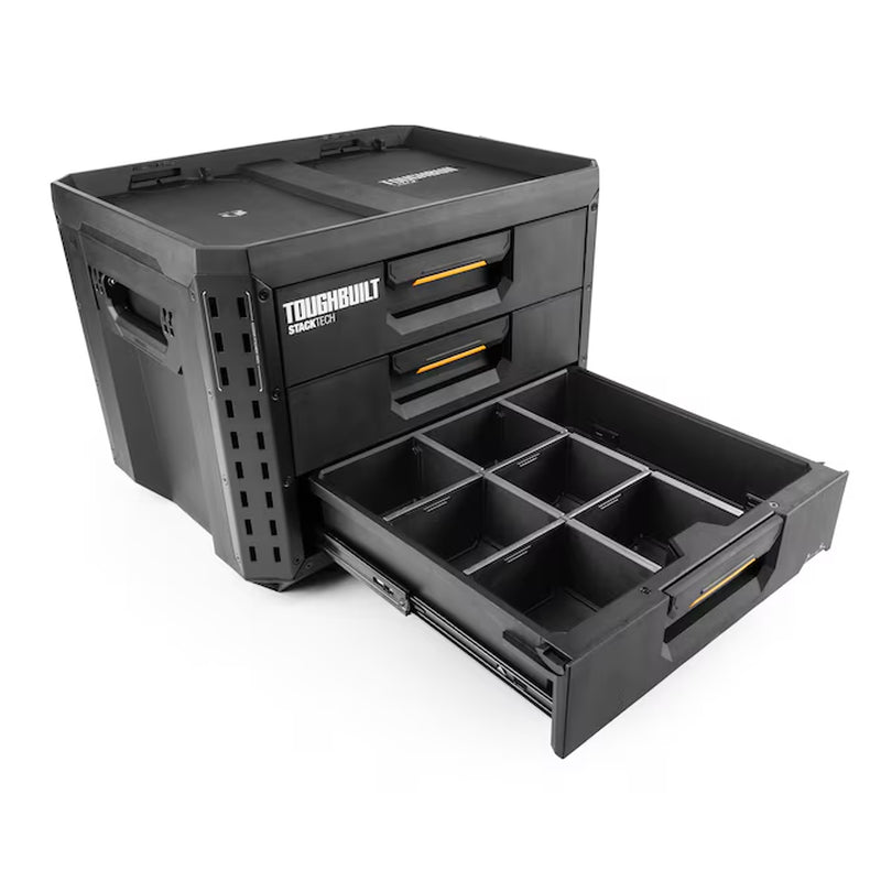 STACKTECH XL 21-In W X 15.6-In H X 16-In D 3 -Drawer Plastic/Metal Tool Box