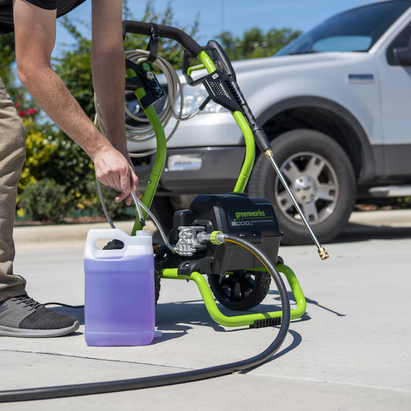 2000-PSI 1.1-GPM Cold Water Electric Pressure Washer-In with 3 Spray Tips