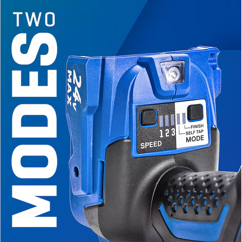 24-Volt 1/4-In Brushless Cordless Impact Driver (Battery Included and Charger Included and Soft Bag Included)