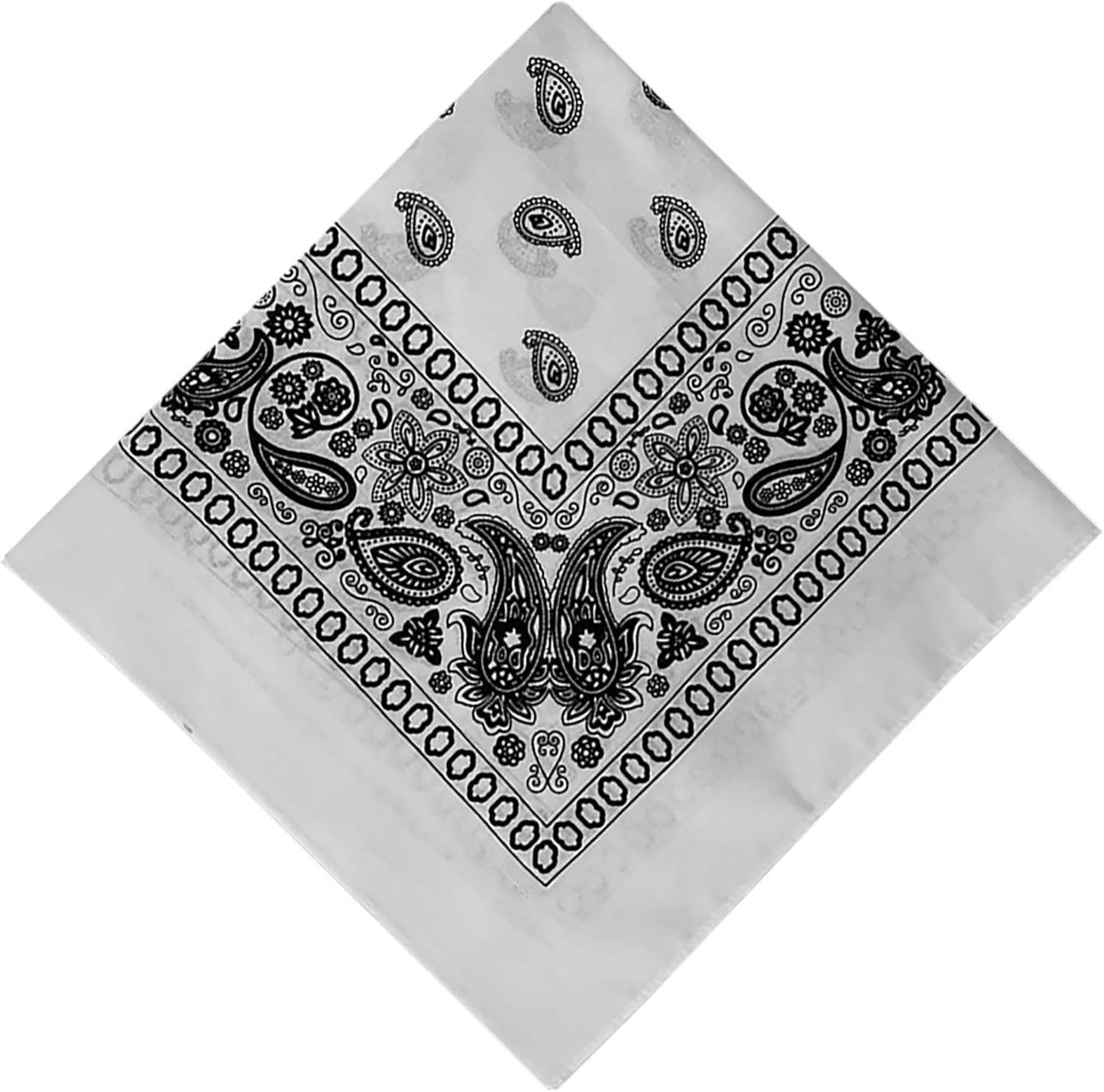 Bandana |100% Cotton, 12-Pack Bandanas for Women, Men, Dozen Novelty Headband 22” X 22”