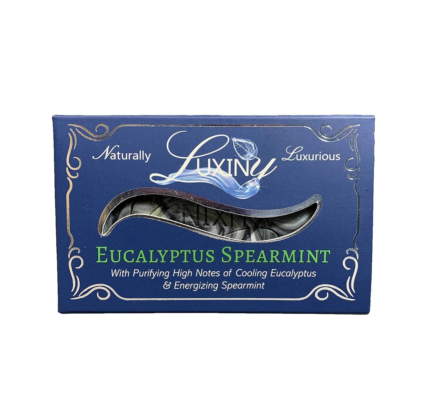 Natural Soap Bar,  Eucalyptus Spearmint Handmade Body Soap and Bath Soap Bar Is a Palm Oil Free Vegan Castile Soap with Essential Oils & Charcoal for All Skin Types Especially Oily Skin (Single)