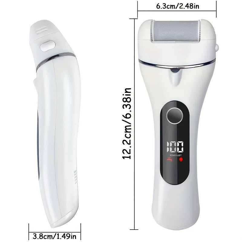 14-in-1 Deluxe Rechargeable Foot Callus Remover Kit - Callus Trimmers with 3 Rollers, 2 Speed, Foot File, Foot Scrubber, Battery Display for Effortless Dry and Hard Skin Removal at Home