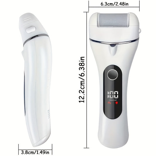 14-in-1 Deluxe Rechargeable Foot Callus Remover Kit - Callus Trimmers with 3 Rollers, 2 Speed, Foot File, Foot Scrubber, Battery Display for Effortless Dry and Hard Skin Removal at Home