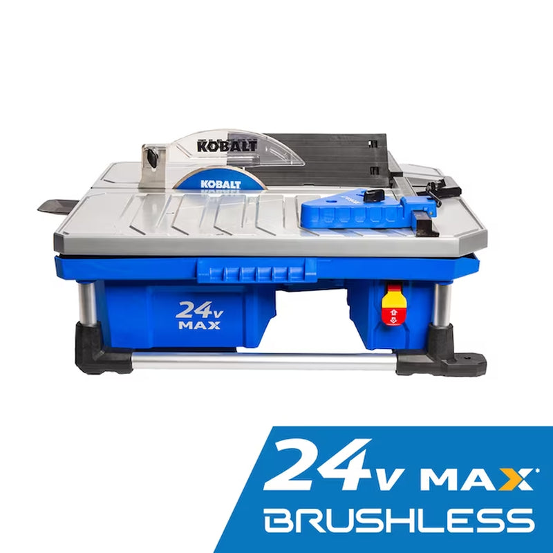 24V 7-In -Blade Cordless Wet Tabletop Sliding Table Tile Saw ( Battery Included )