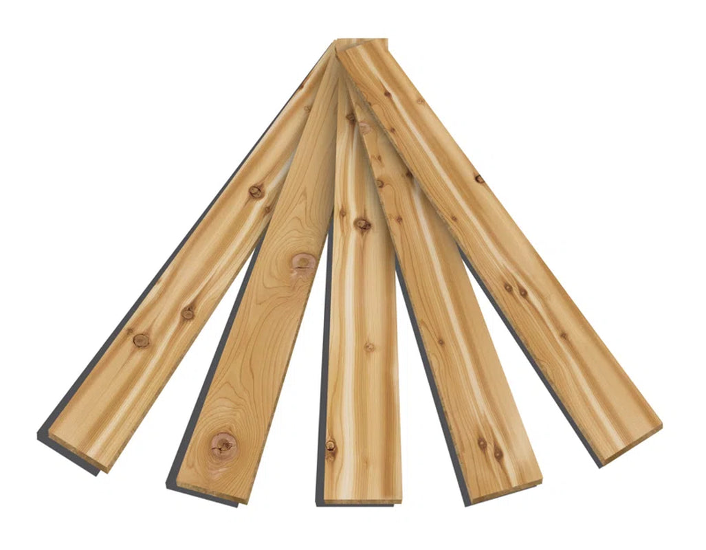 5.75" X 45" Peel and Stick Reclaimed Wood Wall Paneling