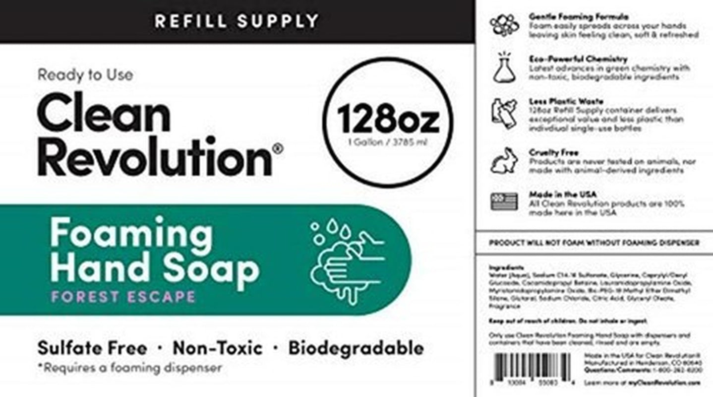 Clean Revolution Foaming Hand Soap Refill Supply Assorted Scent Names