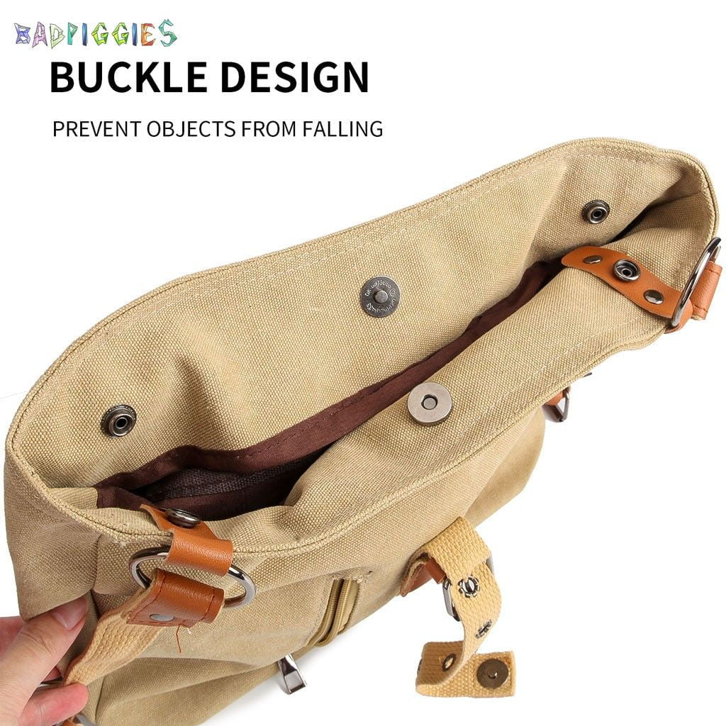 Canvas Handbag Tote Shoulder Bag for Women Casual School Purse Hobo Bag Rucksack Convertible Backpack (Coffee)