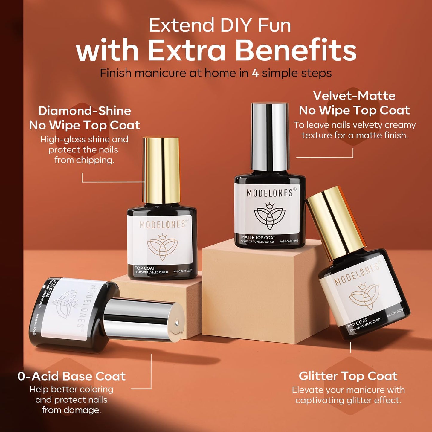 20 Colors Gel Nail Polish Kit, Fall Winter Gel Polish Set Soak off Nail Polish K