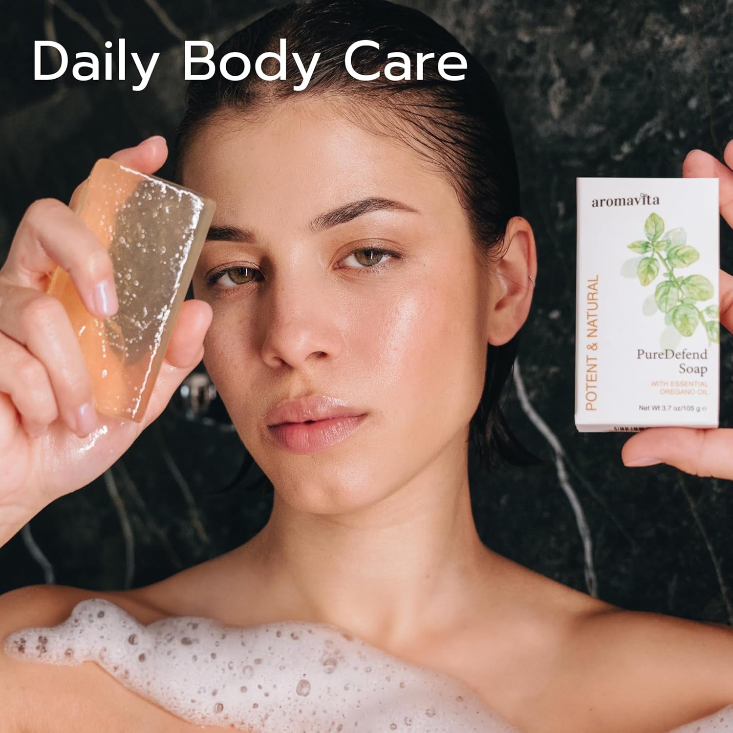 Oil of Oregano Bar - Natural Plant Therapy Hand Soap & Body Wash Oregano Oil Extract Soap - Topical Skin Cleanser Soap Bar - for Acne, Eczema, Foot and Nail Problems, 2-Pack