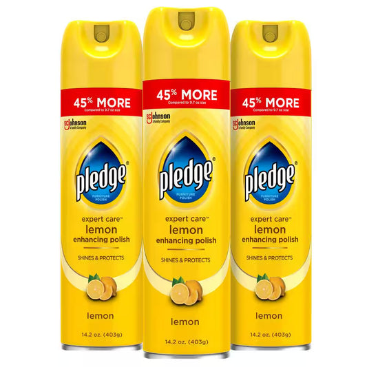 14.2 Oz. Lemon Wood/Leather/Stainless Steel Enhancing Furniture Polish (3-Pack)