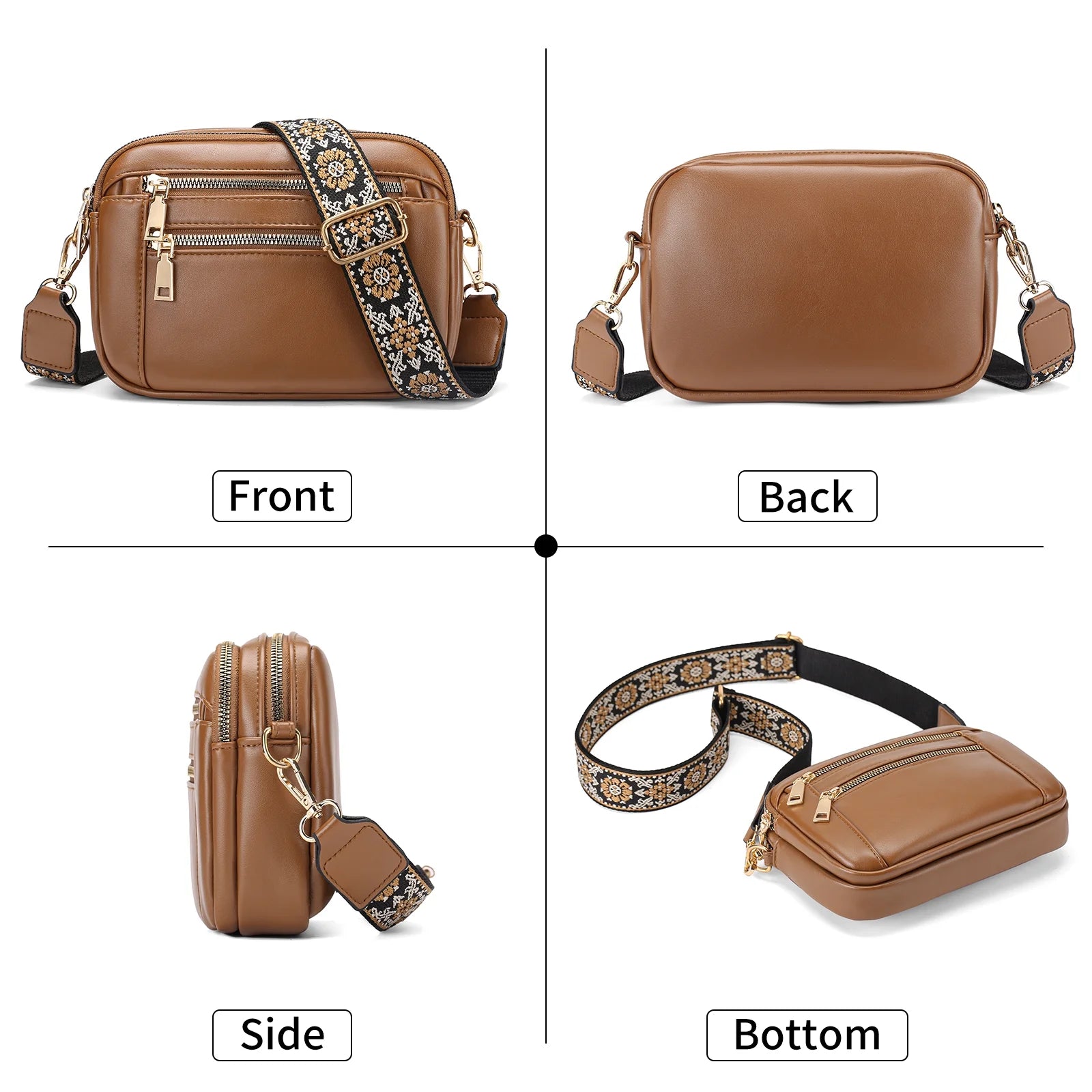 Cross Body Purses for Women Crossbody Bag, Small Crossbody Purses Leather Cross Body Bags Trendy Shoulder Handbags