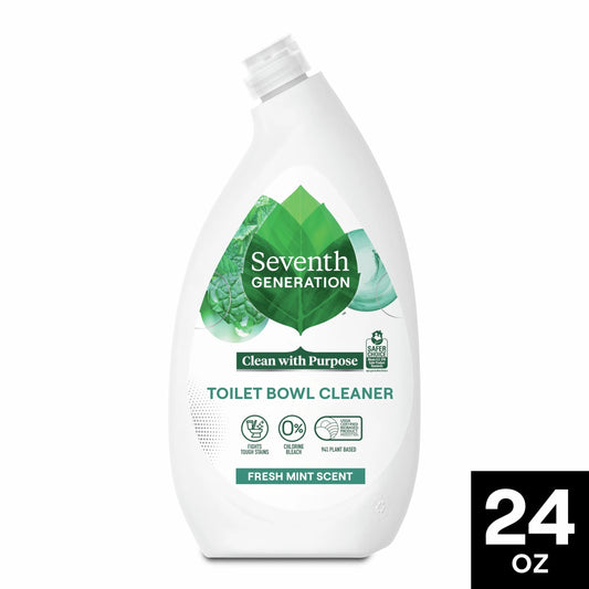 Toilet Bowl Cleaner without Chlorine Bleach, Fresh Mint Ammonia Free, 24 Oz​