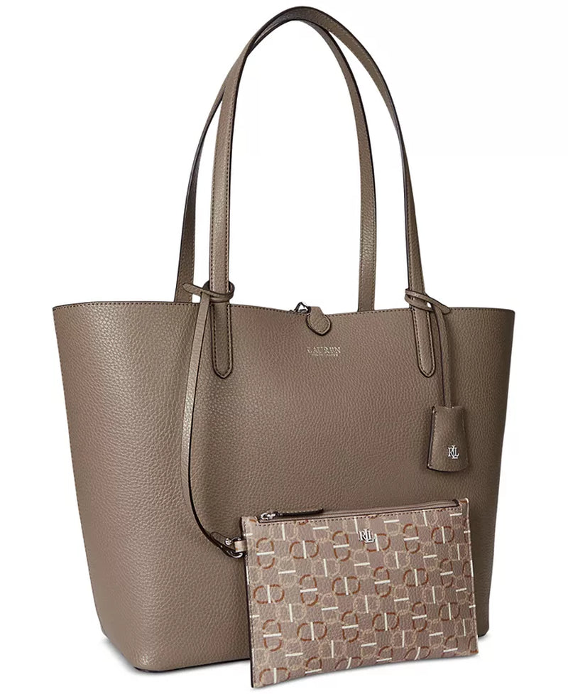 Faux-Leather Reversible Tote Bag