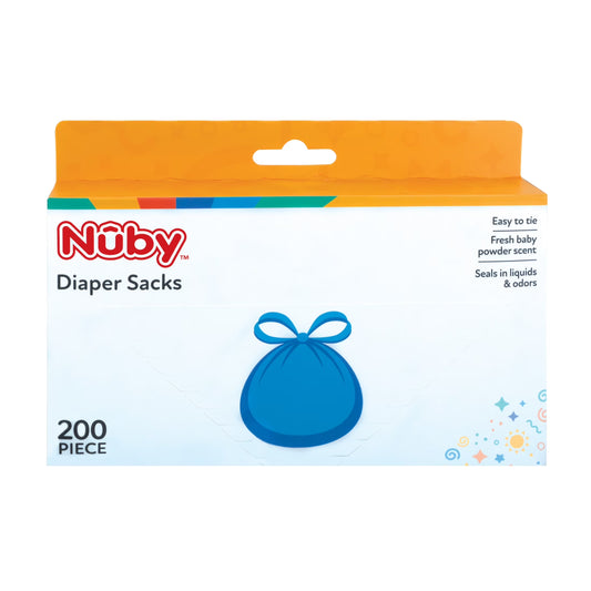 Dirty Diaper Disposal Sacks, Fresh Baby Powder Scent, Blue, 200 Count