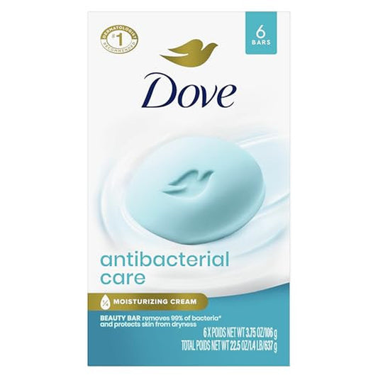Dove Antibacterial Care Beauty Bar 3.75Oz Moisturizing Skin Cleanser Soap