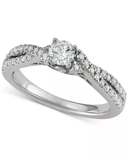 Diamond Engagement Ring (5/8 Ct. T.W.) in 14K White Gold