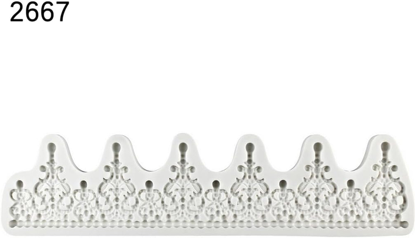 Crown Cake Topper Mold Height 2.8Inch, Filigree Tiara