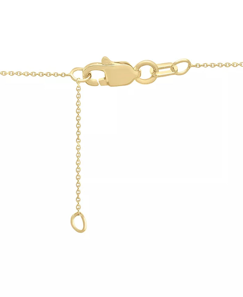 Diamond Sun Pendant Necklace (1/10 Ct. T.W.) in 14K Gold Created for Macy'S (Also Available in Black Diamond)