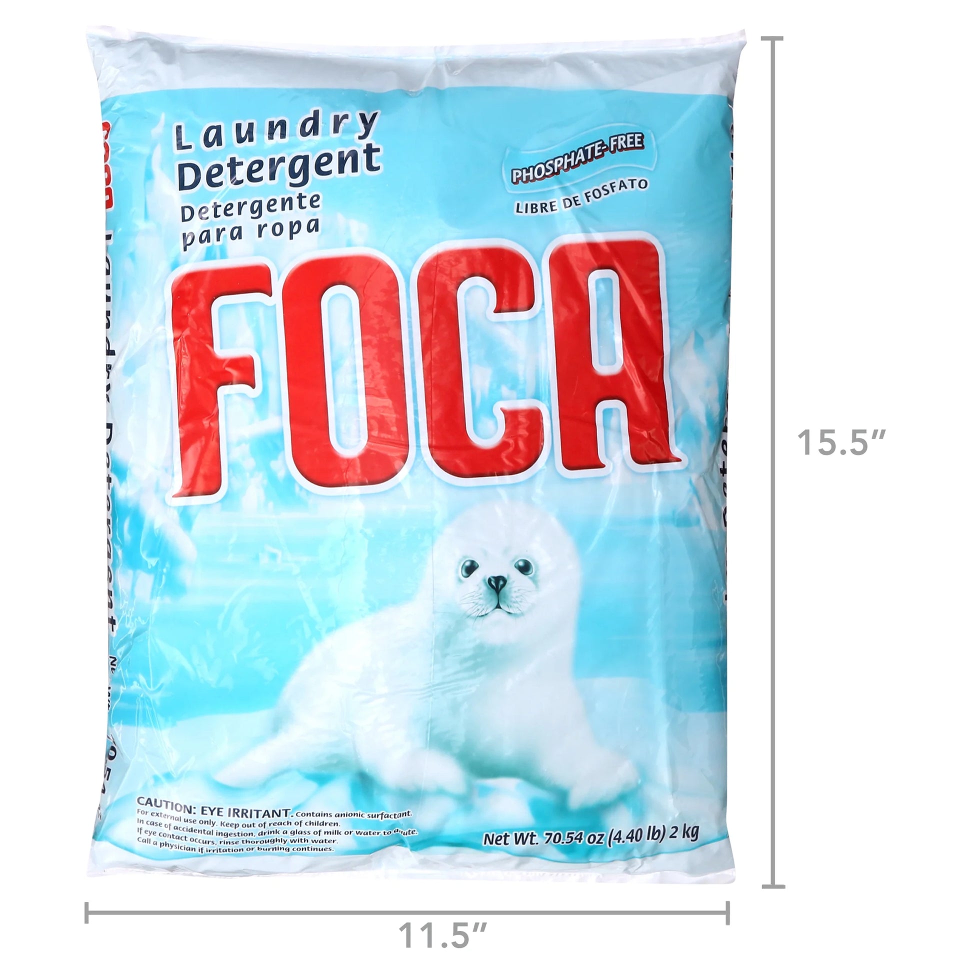 Laundry Detergent, Household Use, All Ages, Biodegradable & Phosphate-Free, Powder Detergent with Anionic Surfactant 70.54 Oz