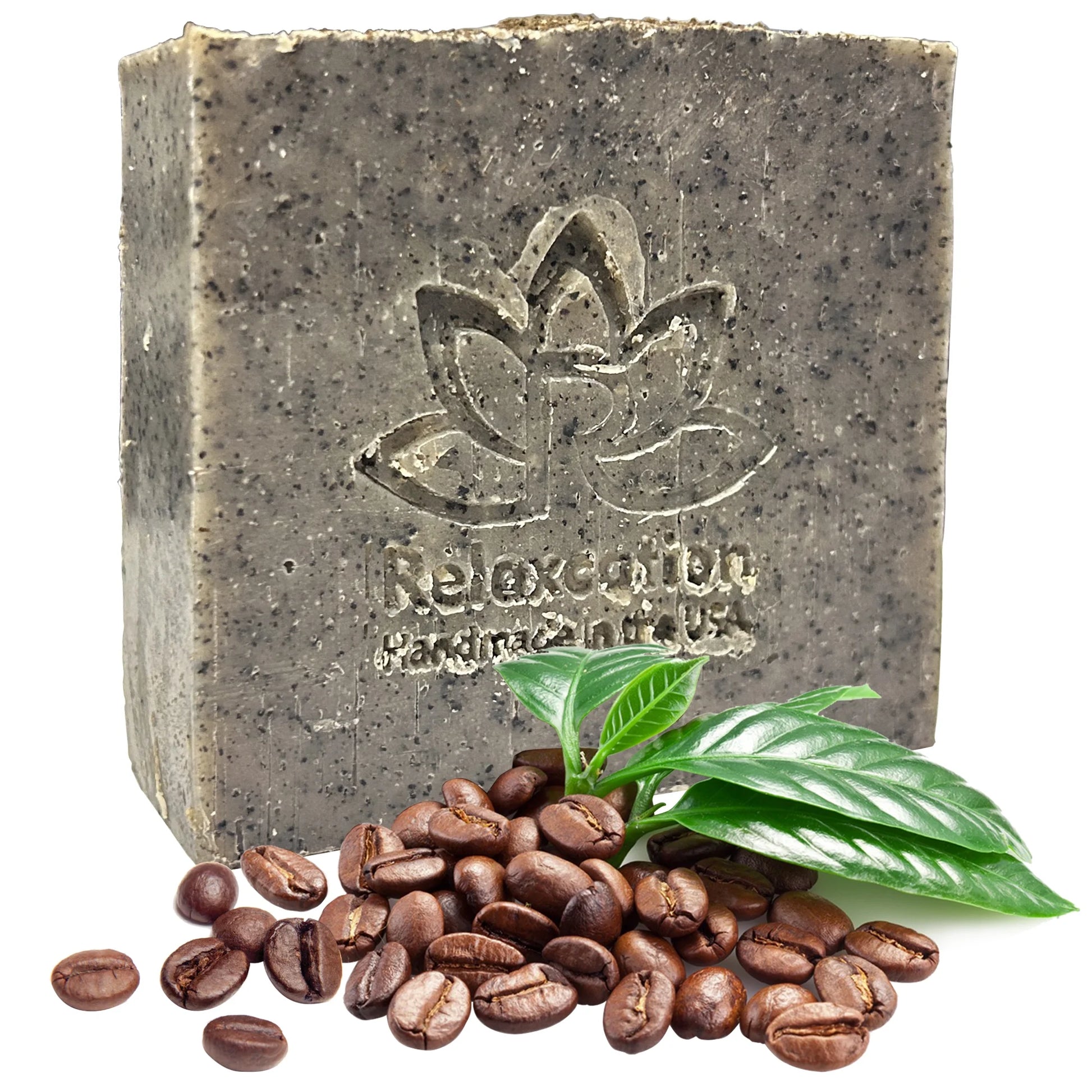 Natural Soap Bar Coffee Scrub with Organic Cocoa Butter Fresh Ground Coffee Exfoliating and Moisturizing Handmade in USA Coffee Latte Aroma Safe by  5 Set
