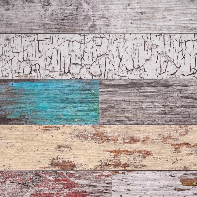 5.75" X 45" Peel and Stick Reclaimed Wood Wall Paneling