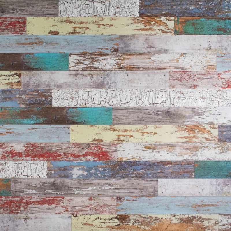 5.75" X 45" Peel and Stick Reclaimed Wood Wall Paneling