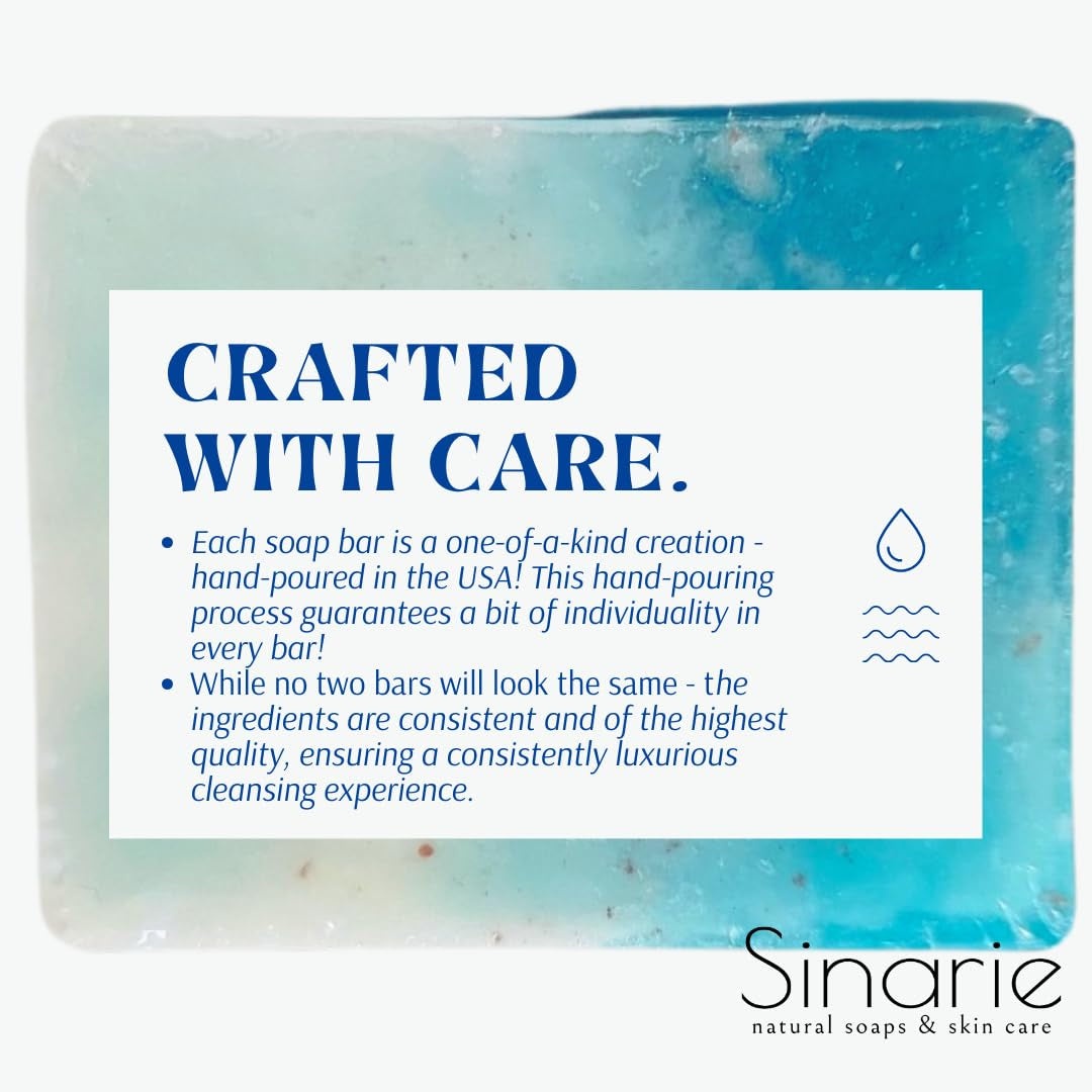 Ocean Deep Exfoliating Soap Bar with Himalayan Sea Salt & Orchid | Soothing Oats & Cleansing Salts Soaps & Skin Care | Body Wash | Face Cleansing Bar | Hand Cleansing Bar (1)