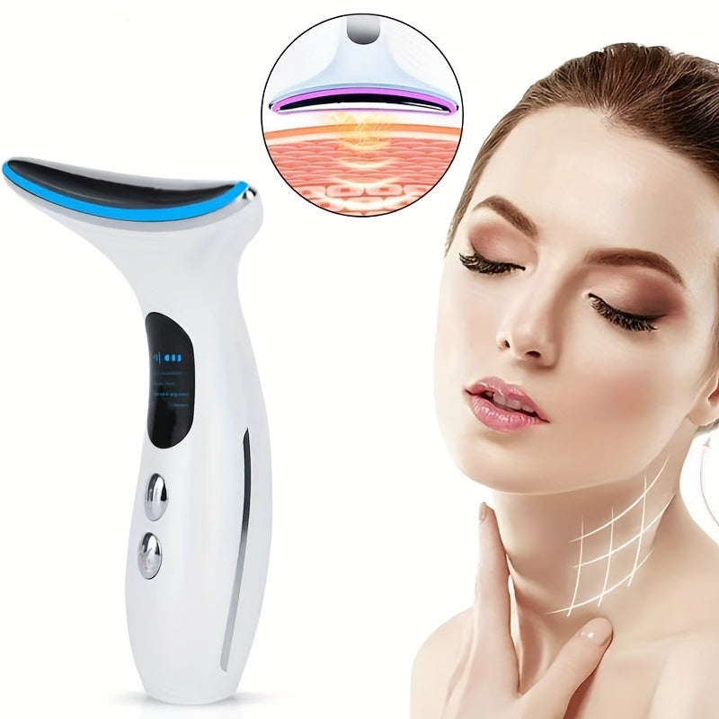 Rechargeable Facial & Neck Massager - USB Charging, Fragrance-Free Beauty Spa Device for Women and Girls - Perfect Gift for Birthdays & Valentine's Day