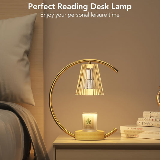 1pc Simple Candle Warmer Lamp, Fragrance Candle Warmer Lamp - Flameless & Smoke-Free Heater Lamp, Heat Light Home Decor Wax Melter For All Candle Jars (Includes 2 Light Bulbs, Excludes Candles)- 3 Colors Available